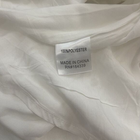 Petal And Pup Sleeveless Floral Eyelet Mini Dress Ruffle Tiered Size 12 - Picture 10 of 13